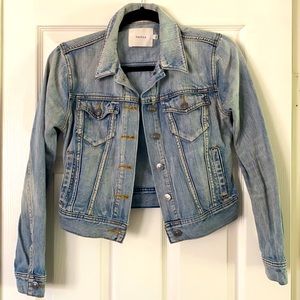 Talula Denim Crop Jacket from Aritizia